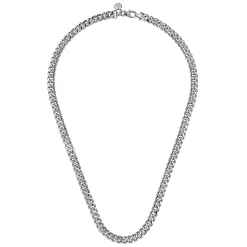 Hot Gabriel & Co. 20 Inch 7mm 925 Sterling Silver Men's Solid Diamond Cut Cuban Link Necklace