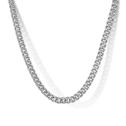 Online Gabriel & Co. 20 Inch 3mm 925 Sterling Silver Men's Solid Cuban Link Chain Necklace