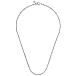 Online Gabriel & Co. 20 Inch 3mm 925 Sterling Silver Men's Solid Cuban Link Chain Necklace