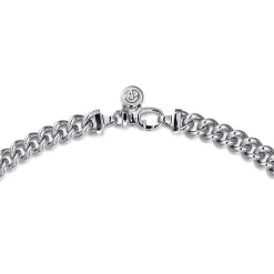 Sale Gabriel & Co. 24 Inch 7mm 925 Sterling Silver Men's Solid Cuban Link Chain Necklace