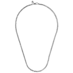 Gabriel & Co. 20 Inch 3.2mm 925 Sterling Silver Men's Solid Wheat Chain Necklace