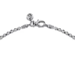 Sale Gabriel & Co. 20 Inch 2.85mm 925 Sterling Silver Men's Solid Link Chain Necklace