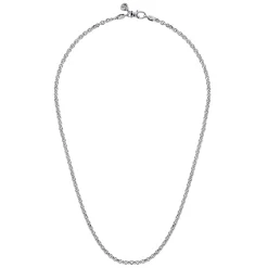 Sale Gabriel & Co. 20 Inch 3.6mm 925 Sterling Silver Men's Solid Link Chain Necklace