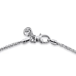 Best Gabriel & Co. 20 Inch 1.9mm 925 Sterling Silver Men's Solid Wheat Chain Necklace
