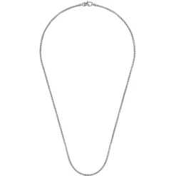 Clearance Gabriel & Co. 22 Inch 2.5mm 925 Sterling Silver Men's Solid Round Box Chain Necklace