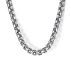 Discount Gabriel & Co. 20 Inch 4mm 925 Sterling Silver Solid Men's Round Box Chain Necklace