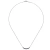 Sale Gabriel & Co. 18 inch 925 Sterling Silver and Sapphire Curved Bar Necklace