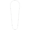 New Gabriel & Co. 32 inch 925 Sterling Silver Beaded Necklace