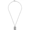 Online Gabriel & Co. 22 Inch 925 Sterling Silver Black Spinel Dog Tag Pendant Necklace