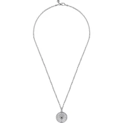 Hot Gabriel & Co. 22 Inch 925 Sterling Silver Black Spinel Compass Pendant Necklace