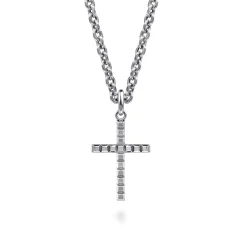 Clearance Gabriel & Co. 22 Inch 925 Sterling Silver Cross Pendant Necklace