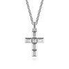 Outlet Gabriel & Co. 22 Inch 925 Sterling Silver Geometric Cross Pendant Necklace