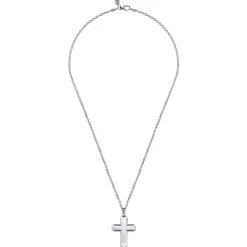 Best Gabriel & Co. 22 Inch 925 Sterling Silver Geometric Cross Pendant Necklace