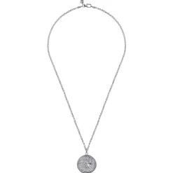 New Gabriel & Co. 22 Inch 925 Sterling Silver Round St. Christopher Protect US Pendant Necklace