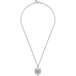Best Gabriel & Co. 22 Inch 925 Sterling Silver St. Michael Dog Tag Pendant Necklace