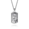 Online Gabriel & Co. 20 Inch 925 Sterling Silver Virgin Mary Jesus Pendant Necklace