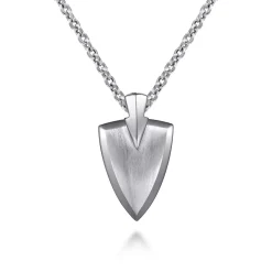 Discount Gabriel & Co. 22 Inch 925 Sterling Silver Wheat Arrowhead Pendant Necklace