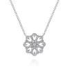 Outlet Gabriel & Co. 18 inch 925 Sterling Silver White Sapphire Filigree Pendant Necklace