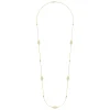 Best Gabriel & Co. 30 inch Vintage Inspired 14K Yellow Gold Filigree Station Necklace
