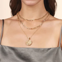 Outlet Gabriel & Co. 24 inch Vintage Inspired 14K Yellow Gold Filigree Diamond Locket Necklace