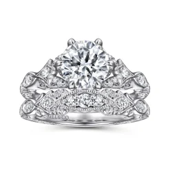 Sale Gabriel & Co. Indira - 14K White Gold Diamond Engagement Ring