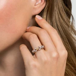 Outlet Gabriel & Co. Infinity - 14K Yellow Gold and 925 Sterling Silver Bujukan Infinity Ladie's Ring