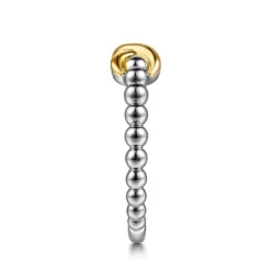 Online Gabriel & Co. Infinity - 14K Yellow Gold and 925 Sterling Silver Bujukan Infinity Ring