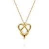 Outlet Gabriel & Co. Infinity - 14K Yellow Gold Heart Infinity Pendant Necklace