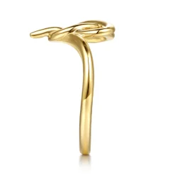 Hot Gabriel & Co. Infinity - 14K Yellow Plain Gold Heart Infinity Ring