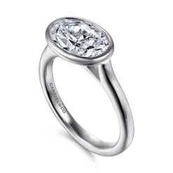 Online Gabriel & Co. Irene - 14K White Gold East West Bezel Set Diamond Engagement Ring
