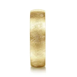Online Gabriel & Co. Isaac - 14K Yellow Gold 6mm - Men's Wedding Band in Diamond Brush Finish