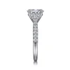 Hot Gabriel & Co. Isabel - 14K White Gold Oval Three Stone Diamond Engagement Ring