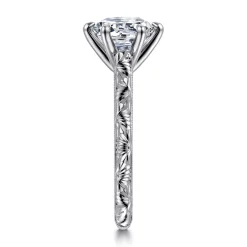 Sale Gabriel & Co. Isolde - 14K White Gold Round Solitaire Diamond Engagement Ring