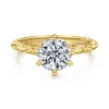 Online Gabriel & Co. Isolde - 14K Yellow Gold Round Solitaire Diamond Engagement Ring