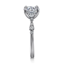 Outlet Gabriel & Co. Jaelyn - 14K White Gold Round Diamond Engagement Ring