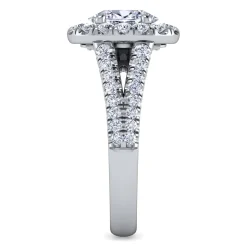 Online Gabriel & Co. James - 14K White Gold Oval Halo Diamond Engagement Ring