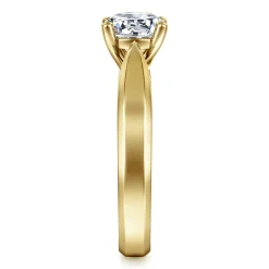Discount Gabriel & Co. Jamie - 14K Yellow Gold Round Diamond Engagement Ring