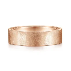 Online Gabriel & Co. Jaxson - 14K Rose Gold 6mm - Brushed Finish Men's Wedding Band