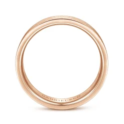 Online Gabriel & Co. Jaxson - 14K Rose Gold 6mm - Brushed Finish Men's Wedding Band