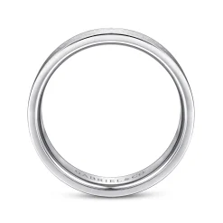 Hot Gabriel & Co. Jaxson - 14K White Gold 6mm - Brushed Finish Men's Wedding Band