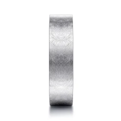 Hot Gabriel & Co. Jaxson - 14K White Gold 6mm - Brushed Finish Men's Wedding Band