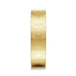 Sale Gabriel & Co. Jaxson - 14K Yellow Gold 6mm - Brushed Finish Men's Wedding Band