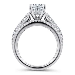 Gabriel & Co. Jessa - 14K White Gold Round Diamond Engagement Ring