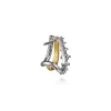 Hot Gabriel & Co. J Hoop Earrings 14K White and Yellow Gold Diamond 0.75ct