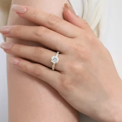 Online Gabriel & Co. Joanie - 14K Yellow Gold Round Diamond Engagement Ring