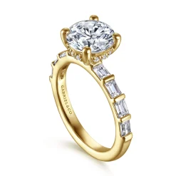 Online Gabriel & Co. Joanie - 14K Yellow Gold Round Diamond Engagement Ring