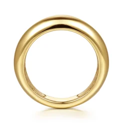 Best Gabriel & Co. Jojo - 14K Yellow Gold Beads setting Diamond Anniversary Band - 0.35 ct