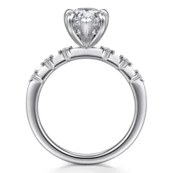Outlet Gabriel & Co. Joplin - 14K White Gold Pear Shape Diamond Engagement Ring
