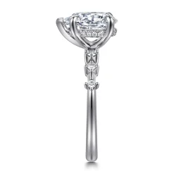 Outlet Gabriel & Co. Joplin - 14K White Gold Pear Shape Diamond Engagement Ring
