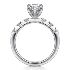 Hot Gabriel & Co. Joplin - 14K White Gold Pear Shape Diamond Engagement Ring